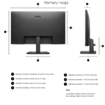 Monitor Dell Pro 24 E2425HM z 5 letnią gwarancją (210-BRDN/5Y) - 8