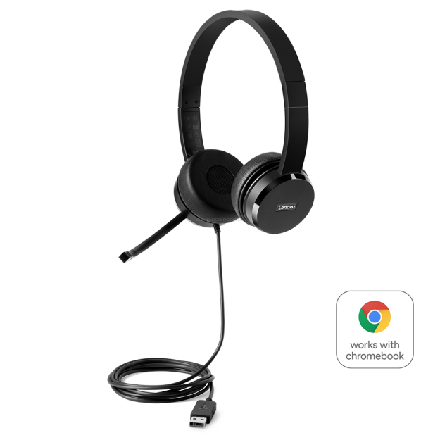 Lenovo słuchawki USB Stereo Headset (4XD0X88524)