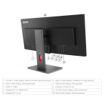 Monitor Lenovo ThinkVision P34WD-40 z kamerą ThinkVision MC60 (64ADZAT1EU) - 8