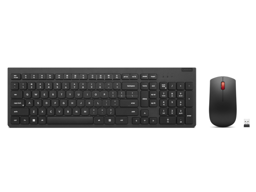 Zestaw klawiatura i mysz Lenovo Essential Wireless Combo Gen 2 z symbolem Euro (4X31N50746)