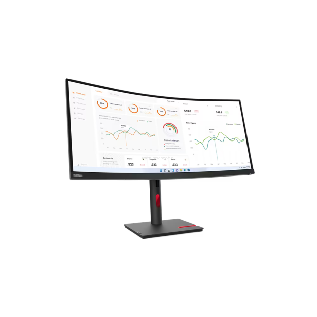 Monitor Lenovo ThinkVision T34w-30 z kamerą ThinkVision MC60 (63D4ZAT1EU)